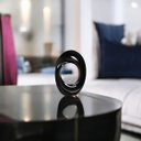 Ver imagem 2 de Escultura Decorativa de Cerâmica Enfeite de Mesa Atenas Preto Clássico Joelma Decorações
