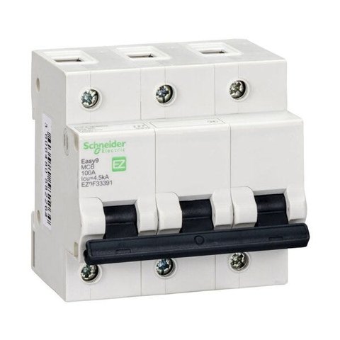 Disjuntor Mini Easy 9 Eletromag Trip 100a 4,5ka Curva c Schneider