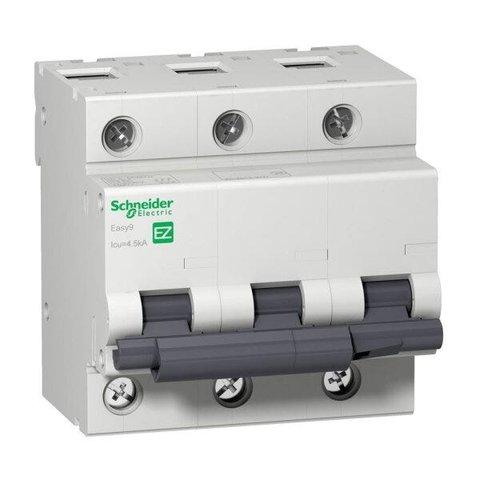 Disjuntor Mini Easy 9 Eletromag Trip 80a Curva c Schneider