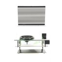 Ver imagem 3 de Gabinete de Vidro 90cm Curvado Duplo Inox com Cuba Grafite