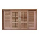 Ver imagem 2 de Janela de Correr Veneziana Quadriculada Madersilva 120CMX180CMX15CM Marrom