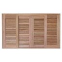 Ver imagem 5 de Janela de Correr Veneziana Quadriculada Madersilva 120CMX180CMX15CM Marrom
