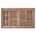 Ver imagem 1 de Janela de Correr Veneziana Quadriculada Madersilva 120CMX180CMX15CM Marrom