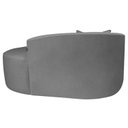 Ver imagem 6 de Recamier Curvo Orgânico 150cm 2 Lugares Lado Direito para Sala de Estar Bouclé Londres