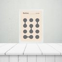 Ver imagem 2 de Quadro Bauhaus Grey Minimalist Graphic Poster 24x18cm - com Vidro:moldura Branca