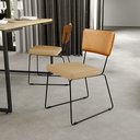 Ver imagem 2 de Kit 08 Cadeiras Decorativas Sala Jantar Allana L02 Couríssimo Whisky Linho Bege Escuro - Lyam