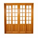 Ver imagem 2 de Porta Balcão de Madeira Modelo American 2,15(a)x2,30(l) C/fechadura