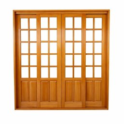 Porta Balcão de Madeira Modelo American 2,15(a)x2,30(l) C/fechadura - 2