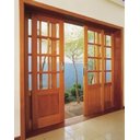 Ver imagem 1 de Porta Balcão de Madeira Modelo American 2,15(a)x2,30(l) C/fechadura