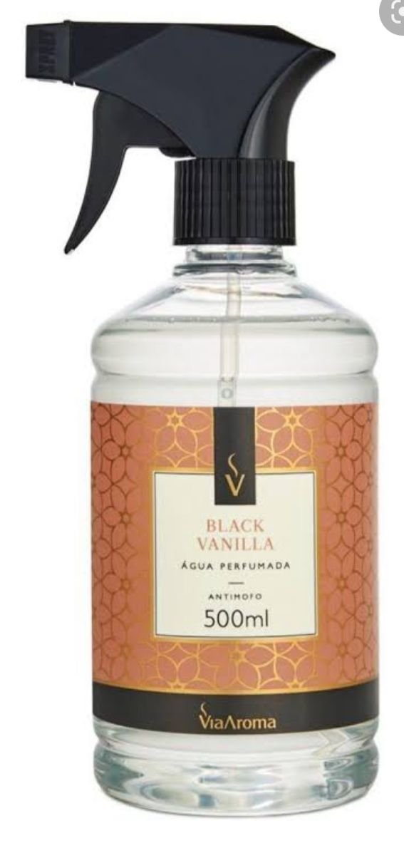 Água Perfumada Black Vanilla Via Aroma 500ml - 1