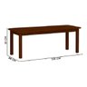 Conjunto Mesa Safira Em Madeira Maciça 220x88 Com 10 Cadeiras Castanho Nemargi - 3