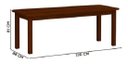 Ver imagem 3 de Conjunto Mesa Safira Em Madeira Maciça 220x88 Com 10 Cadeiras Castanho Nemargi