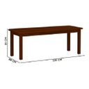Ver imagem 3 de Conjunto Mesa Safira Em Madeira Maciça 220x88 Com 10 Cadeiras Castanho Nemargi