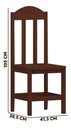 Ver imagem 2 de Conjunto Mesa Safira Em Madeira Maciça 220x88 Com 10 Cadeiras Castanho Nemargi