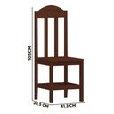Ver imagem 2 de Conjunto Mesa Safira Em Madeira Maciça 220x88 Com 10 Cadeiras Castanho Nemargi