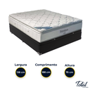 Ver imagem 3 de Cama Box Baú Casal Preto e Colchão Freedom Molas Ensacadas Ortobom