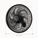Ver imagem 2 de Ventilador Parede Lorena Preto Oscilante 220v