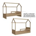 Ver imagem 2 de Cama Infantil Casinha Solteiro Aveiro Oak Sonho Completa Móveis