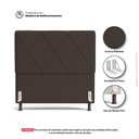 Ver imagem 3 de Cabeceira Cama Box Casal King Size Mel 195cm com Frame Suede Marrom - Abmaza
