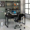 Ver imagem 1 de Mesa Escritório Office Estilo Industrial 1,10M com 2 Gavetas