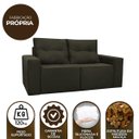 Ver imagem 7 de Sofá 2 Lugares Onix 1,80M para Sala Confortavel Sued Herrero:Marrom