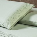 Ver imagem 3 de Jogo de Cama Lençol Queen Blossom Bordado Floral Percal 300 Fios com Fronhas 04 Peças - Toque