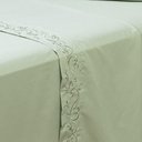 Ver imagem 6 de Jogo de Cama Lençol Queen Blossom Bordado Floral Percal 300 Fios com Fronhas 04 Peças - Toque