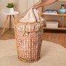Cesto Organizador 60cm Redondo de Palha Vazado - Oikos - 6