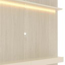 Ver imagem 4 de Home Painel Ripado 3D Para TV 70 Polegadas 180 x 250 Com LED Requinte Gelius Off White
