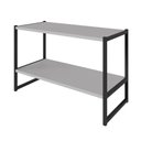 Ver imagem 6 de Nicho de Parede para Escritório F5 Office 2 Prateleiras MDF MDP Cinza Sagrado com Preto