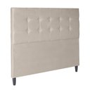 Ver imagem 1 de Cabeceira Cama Box Queen Estofada Itália 160cm Suede Bege - Divalê Shop