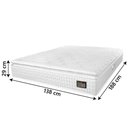 Ver imagem 3 de Colchão Casal Espuma D45 Lazio Pillow Top 138x188x29cm Branco Hellen Branco