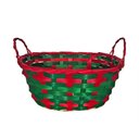 Ver imagem 5 de Cesta de Vime Natal Médio - 20cm X 14cm X 11cm