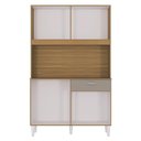 Ver imagem 3 de Cozinha Ambiente Kit Cassia 8 Portas Damasco Off White - Poquema