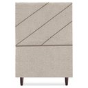 Ver imagem 2 de Cabeceira Solteiro 100 Cm com Frame Cristal Boucle Bege Escuro Artte Bege Escuro