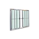 Ver imagem 3 de Janela de Correr 4 Folhas com Grade Alumínio Brilhante 120x200 Linha Esmeralda