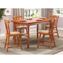 Ver imagem 2 de Mesa de Jantar 103lb e 04 Cadeiras 155lb Mel Brilho Piratini