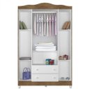Ver imagem 3 de Guarda-Roupa de Bebê 4 Portas 2 Gavetas Ariel