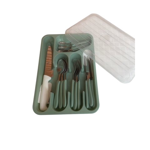 Lindo Faqueiro para 6 Pessoas Gaveteiro e Faca Cozinha Oliva Simonaggio