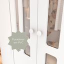 Ver mais imagens de Guarda-Roupa Infantil 4 Portas 2 Gavetas MDF Ariel Branco
