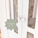 Ver mais imagens de Guarda-Roupa Infantil 4 Portas 2 Gavetas MDF Ariel Branco