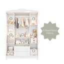 Ver imagem 5 de Guarda-Roupa Infantil 4 Portas 2 Gavetas MDF Ariel Branco