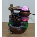 Ver imagem 5 de Fonte de Água Decorativa Led Cascata Paisagem Relaxante 26048 Tronco