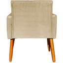 Ver imagem 7 de Kit 6 Poltronas Decorativas para Sala para Recepção Consultório Nina Suede Cores Pé Palito 30cm Cast