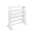 Ver imagem 1 de Adega Decorativa Piso Prateleira Para Vinhos E Bebidas 20 Garrafas Branco Laca