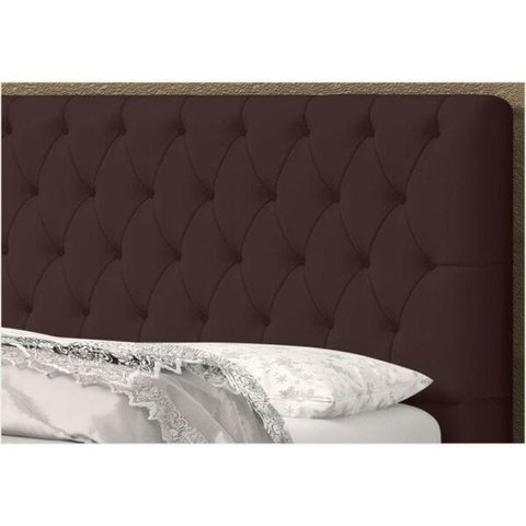Cabeceira Casal 140 Cm Para Cama Box Lady Napa Marrom - SA Móveis