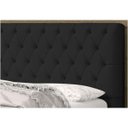 Ver imagem 2 de Cabeceira Casal King 190cm Para Cama Box Lady Suede Preto - SA Móveis