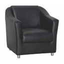 Ver imagem 2 de Kit 2 Poltronas Decorativa para Escritório e Sala de Estar Tilla Napa Preto - Sa Móveis