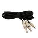 Ver imagem 1 de Cabo P2 Estéreo para 2 P10 Mono - 20 Metros