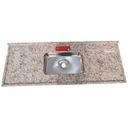 Ver imagem 1 de Pia de Granito Bege Arabesco 2,00 Metros - LA